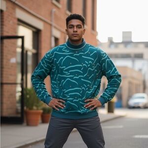 Adidas Adicross Long Sleeve Turtleneck Polo Shirt